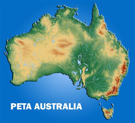 Peta Gambar Benua Australia Peta Benua Australia Gambar Sejarah