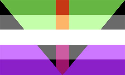 aroace lesbian flag i made for myself original and much worse version to also be posted soon