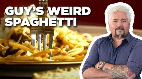 Guy Fieri Makes Weird Spaghetti Guys Big Bite Food Network Youtube