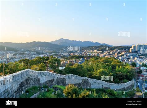 Hanyangdoseong A Fortress Wall In Seoul City In Korea It Was The