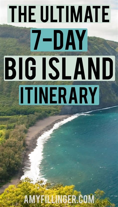 7 Day Big Island Itinerary Travel Hawaii Travel Agency Travel Blog Hawaii Travel Big