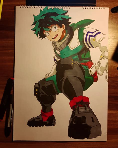Deku Drawing With Color Expressive Checchia Communicative Xcitefun