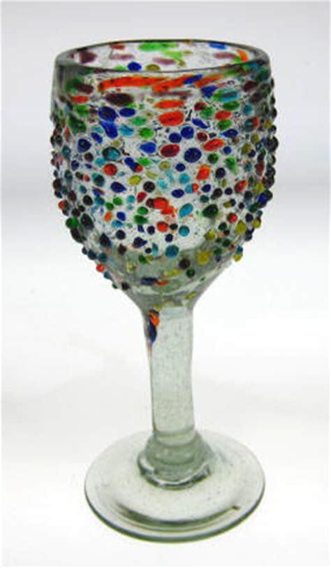 Pitcher Bumpy Confetti 4 5 Quarts Made In Mexico With Recycled Glass Mexican Bubble Glass