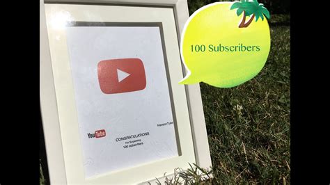 100 Subscribers Special Youtube Red Play Button Youtube
