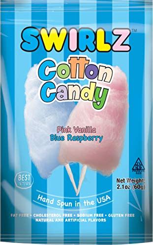 Taste Of Nature Inc Swirlz Cotton Candy 21 Ounce Bags Pack Of 24