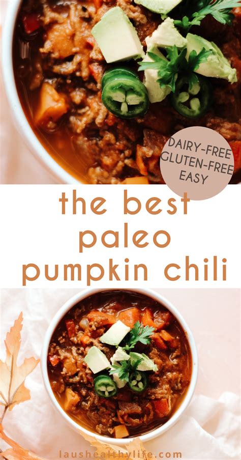 Easy Paleo Pumpkin Chili Recipe Chili Recipe Easy Paleo Pumpkin