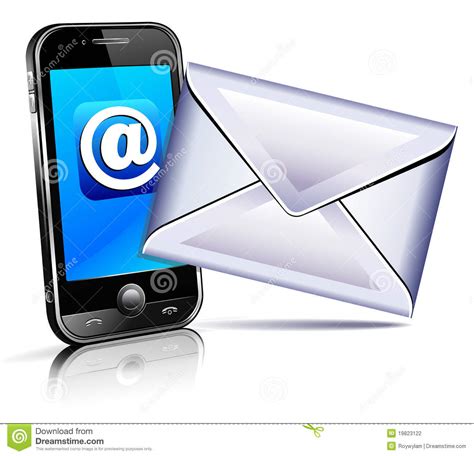Send A Letter Icon - Mobile Phone Stock Vector - Illustration of ...