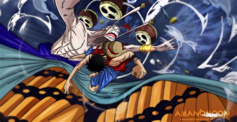 One Piece Luffy Vs Enel Eneru Episode Sky Island By Amanomoon On Deviantart