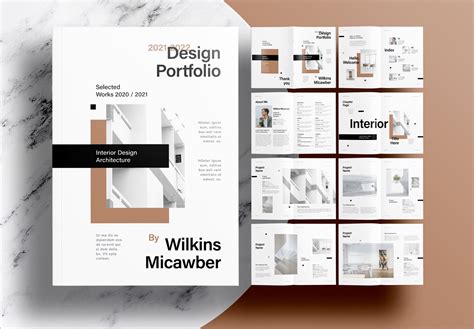 Interior Design Portfolio Front Page Template