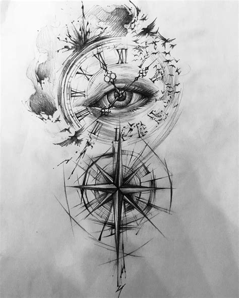 Pin On Compass Tattoos