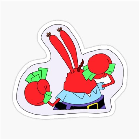 Mr Krabs Money Sticker For Sale By Jaydenashleyy Redbubble