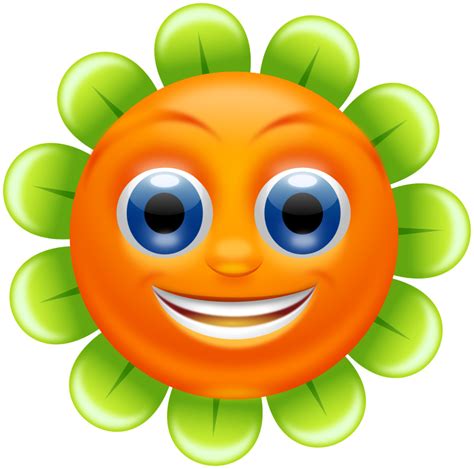 Smiley Emoticon Flower Clip Art Happy Flower Png Images And Photos Finder