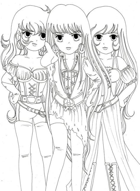 Msketch Anime Best Friends 3 Coloring Pages