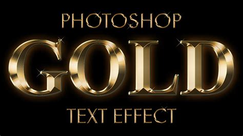Gold Text Effect In Photoshop Cc Photoshop Awesome