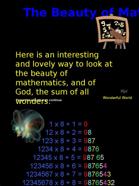 The Beauty Of Mathematics