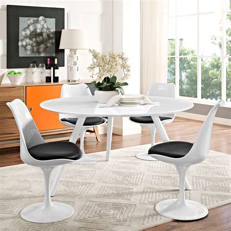 We offer a substantial range to suit the style and feel that you. Lippa 54" Round Wood Top Dining Table with Tripod Base White