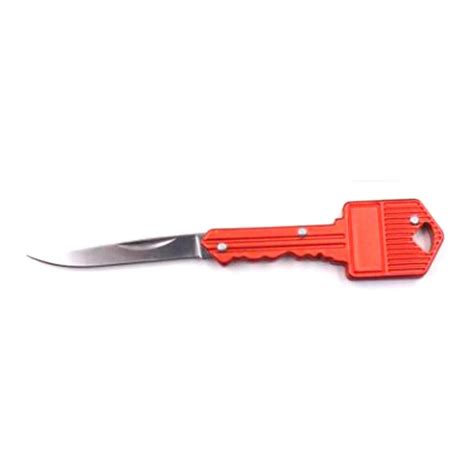 New Useful Key Knife Keychain Key Shaped Folding Pocket