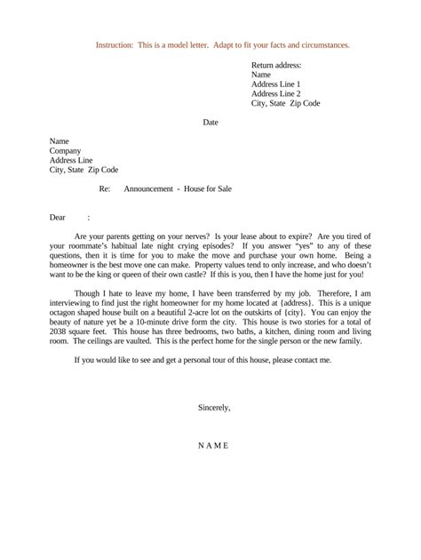 Get your employment offer letter today. letter sell house Doc Template | PDFfiller