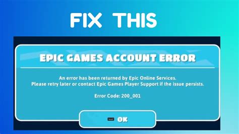 How To Fix The Fall Guys Epic Games Account Error Error Code 200 001 The Tech Edvocate