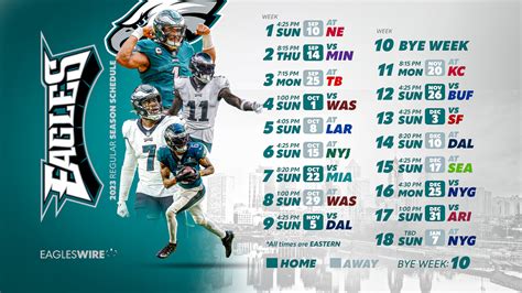 2023 Eagles Schedule Downloadable Wallpaper Yahoo Sports