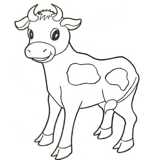 Dibujos Para Colorear Vacas Imprimible Gratis Para Los Niños Y Los