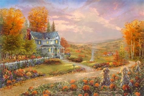 Thomas Kinkade Autumn Paintings