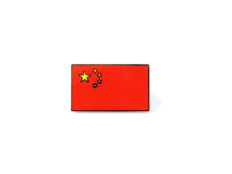 China Flag Pin Hard Enamel Chinese Flag Lapel Pin T For Etsy