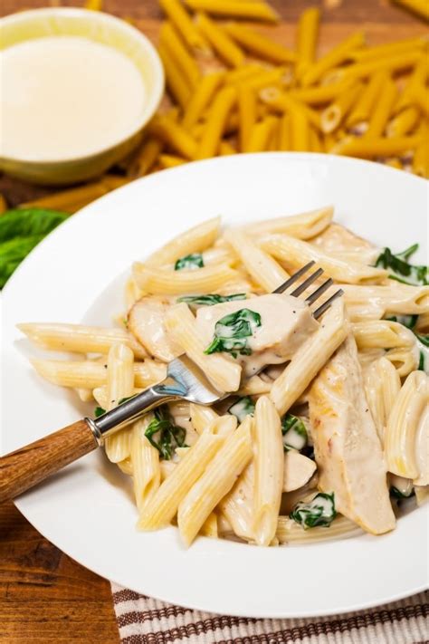 Stir in cheese, salsa, milk and taco seasoning. Chicken Alfredo Pasta - Homemade Chicken Alfredo Pasta Penne