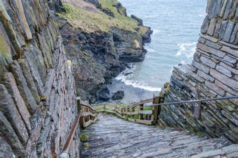 The Narrow And Steep Steps Down The Cliff Stock Photo Image Of Steps