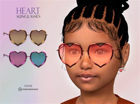The Sims Resource Heart Sunglasses Child