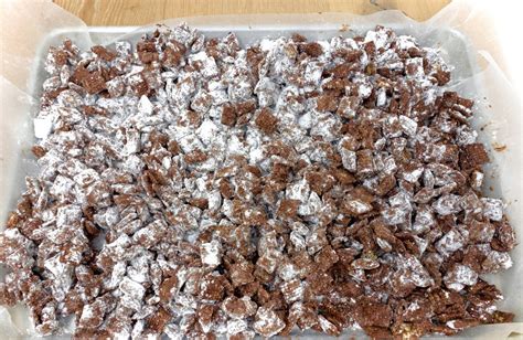 1 1/2 cups powdered sugar; Puppy Chow Chex Mix Recipe with Chocolate - The Best of Life Magazine