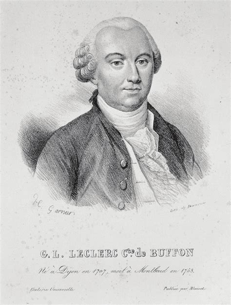 Lithograph Portrait Of Georges Louis Leclerc Comte De Buffon