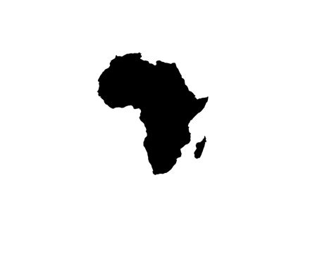 Africa Vinyl Decal 2 Africa Decals Map Of Africa Sticker Etsy