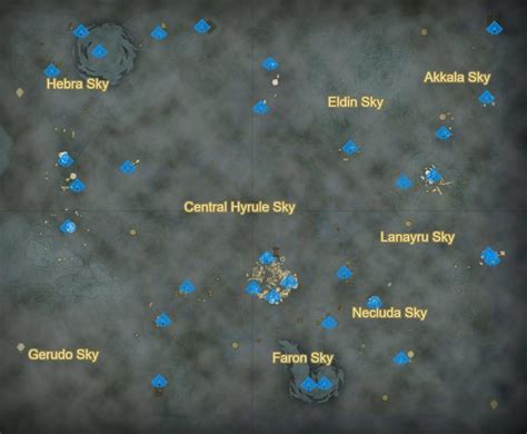 Zelda Totk Shrine Map With All 152 Locations And Solutions