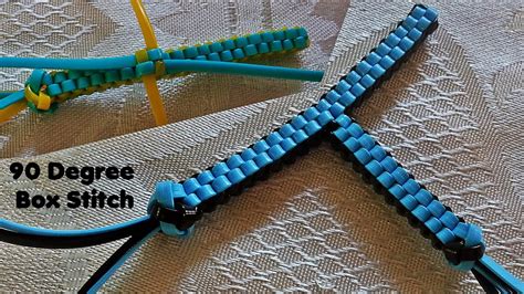 Maybe you would like to learn more about one of these? How to add a Perpendicular (90 degree) Box Stitch - Lanyard - YouTube