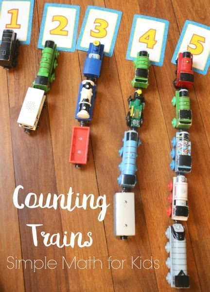Counting Trains Preschool Math Activity Transportation Preschool