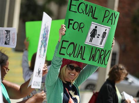 women fight for equal pay but the gender pay gap won t budge