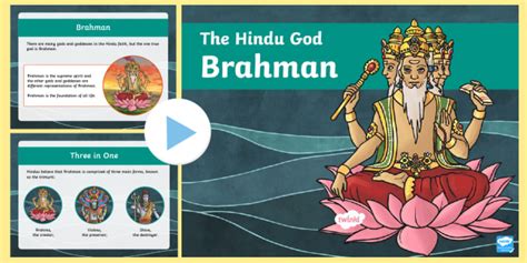The Hindu God Brahman Hinduism Information Powerpoint