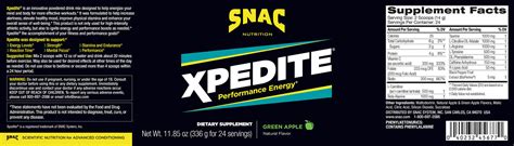 Snac Xpedite Pre Workout Energy Drink Supplement Snac Nutrition
