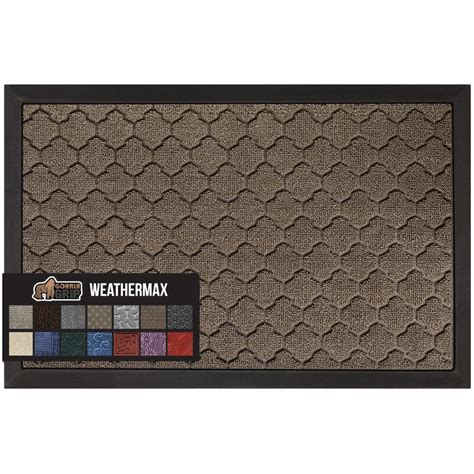 Gorilla Grip Waterproof All Season Weathermax Doormat 47x35 Durable