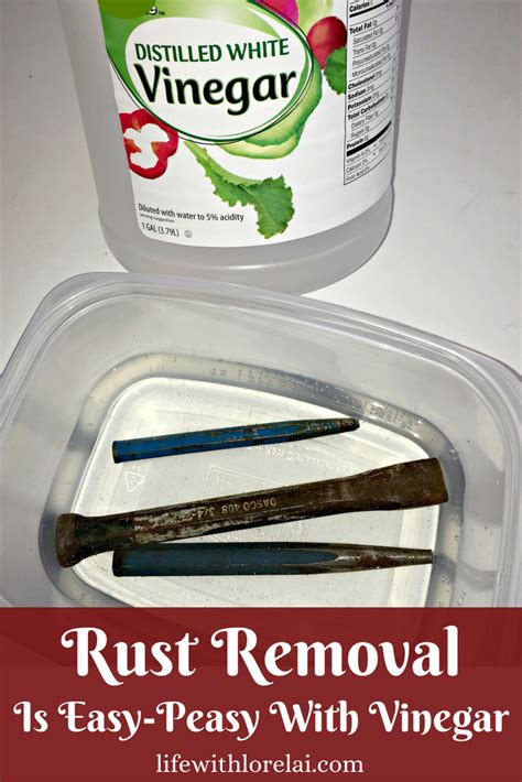 Rust Removal Is Easy Peasy With Vinegar Life With Lorelai How To
