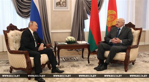 Präsident von belarus erörterte mit seinem russischen amtskollegen wladimir putin die situation, «die sich in und um die republik belarus. Lukaschenko und Putin führten Treffen in Mogiljow durch
