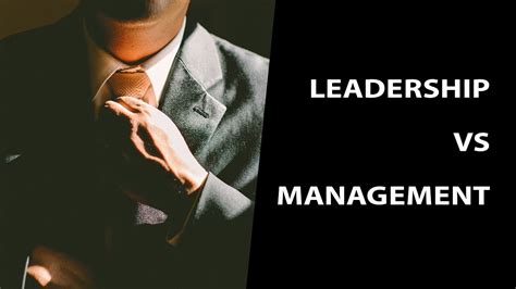 The Difference Between Leadership And Management Youtube