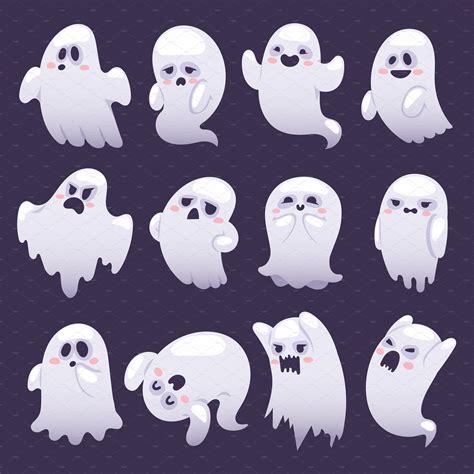 Ghost Character Vector Characters ~ Illustrations