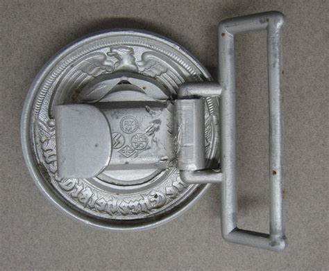 Ss Officers Belt Buckle By Rzm Ss Olc 3639 Original German Militaria