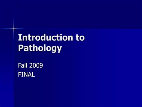 Ppt Introduction To Pathology Powerpoint Presentation Free Download