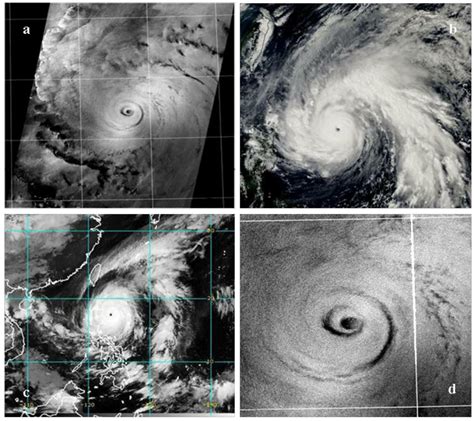 Satellite Images Of Typhoon Megi Collected Over The Southeast Of Taiwan