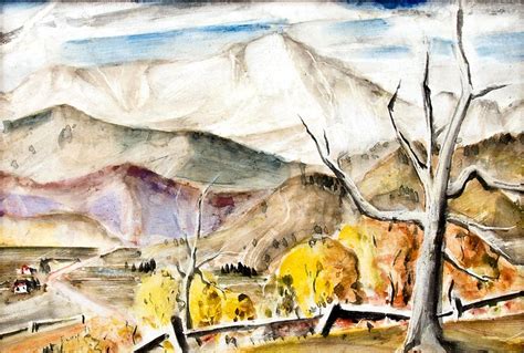 Charles Ragland Bunnell Pikes Peak 1940s Colorado Mountain Landscape