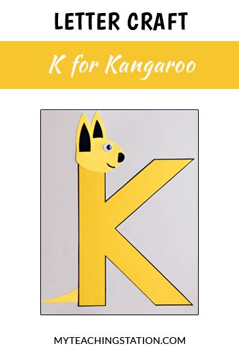 Letter K Craft Kangaroo