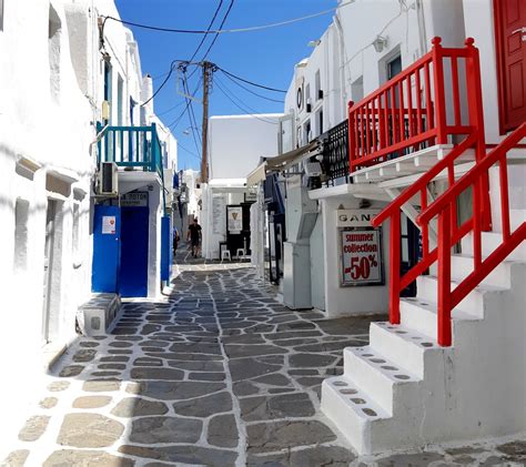 An Alley In Mykonos Greece